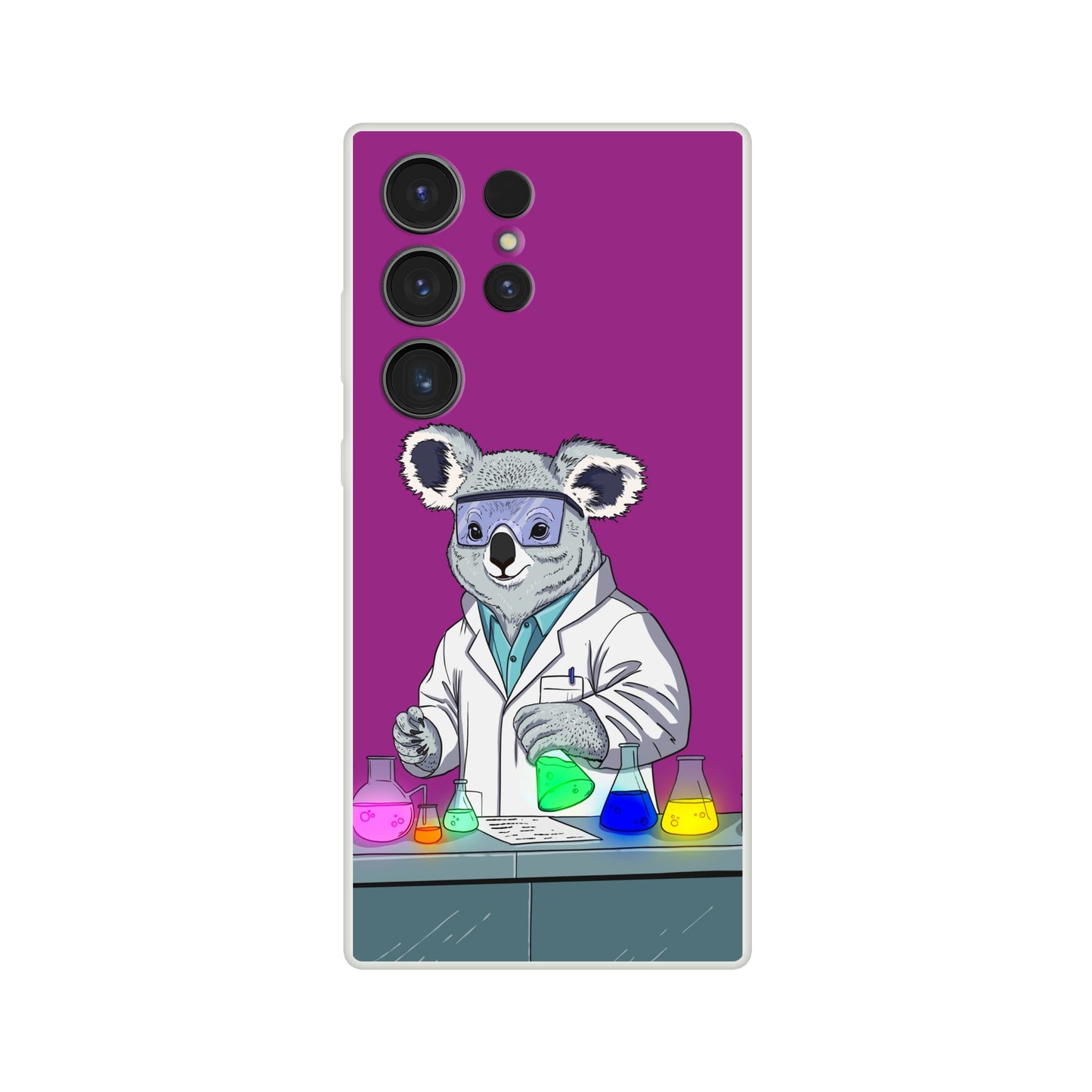 ChimiFlexi - Cover per smartphone flessibile - Lama&Koala (Samsung S9-S23)