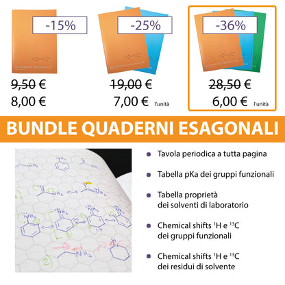 CHIMIScrive - Quaderno esagonale per chimica organica