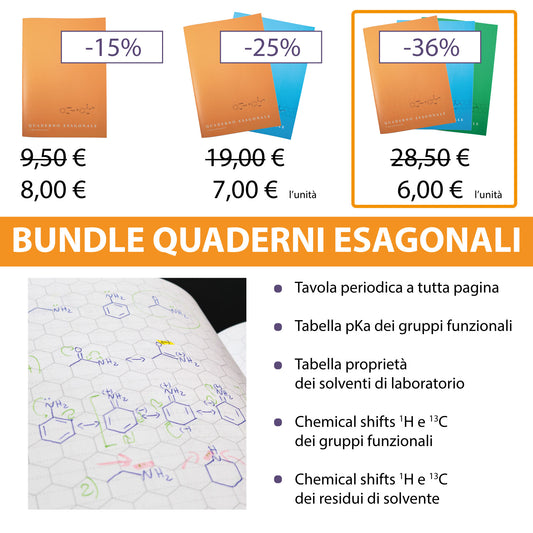 CHIMIScrive - Quaderno esagonale per chimica organica