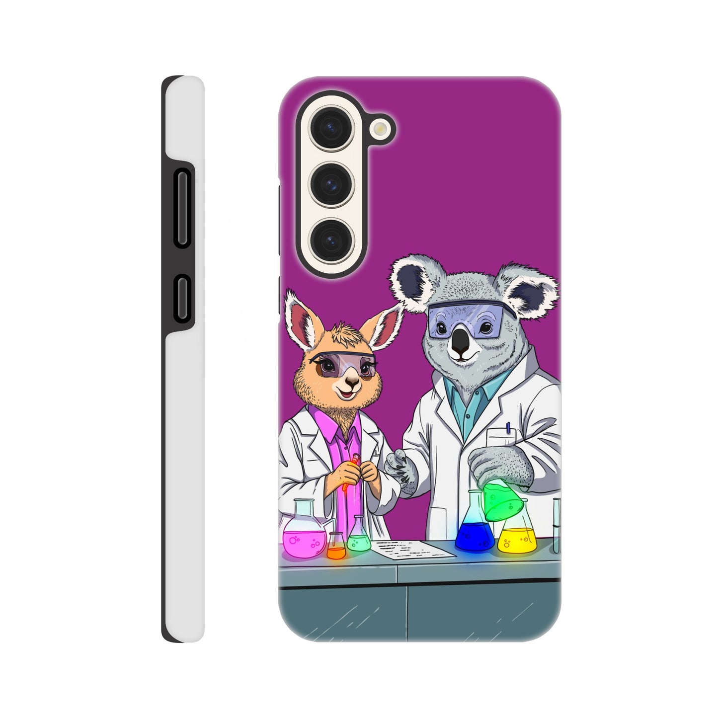 ChimiProtect - Cover rigida per famiglia Galaxy S24 - Lama&Koala