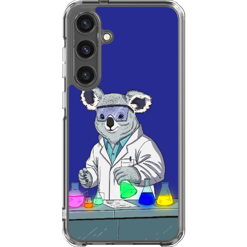 CHIMISafe - Custodia protettiva per Galaxy S24 - Koala (blu)