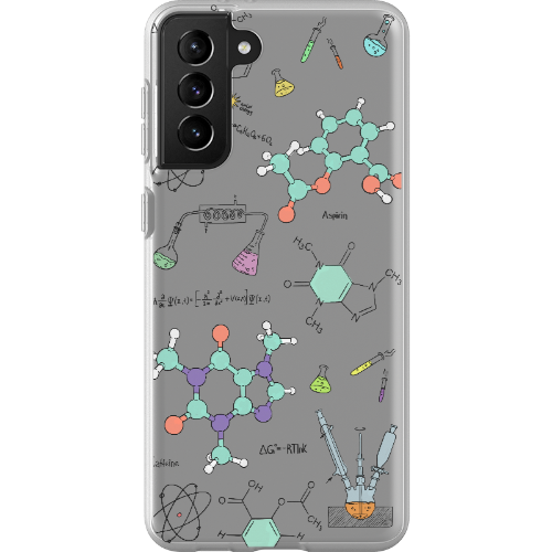 ChimiFlexi - Cover per smartphone flessibile - Chimica/Trasparente (iPhone + Samsung S9-S23)