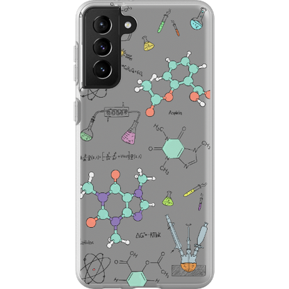 ChimiFlexi - Cover per smartphone flessibile - Chimica/Trasparente (iPhone + Samsung S9-S23)