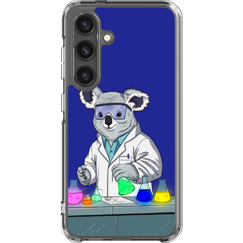 CHIMISafe - Custodia protettiva per Galaxy S24 - Koala (blu)