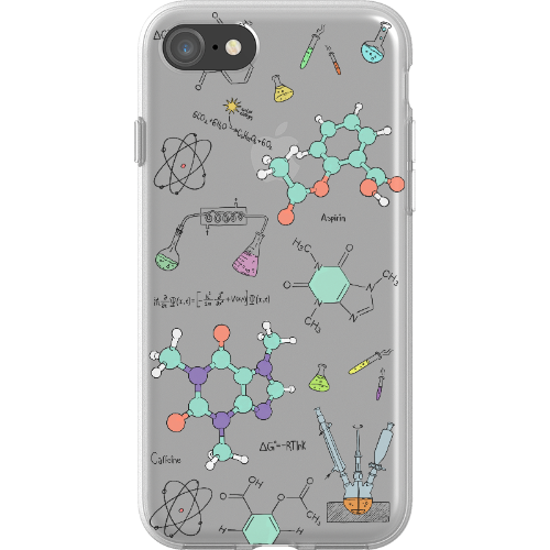 ChimiFlexi - Cover per smartphone flessibile - Chimica/Trasparente (iPhone + Samsung S9-S23)