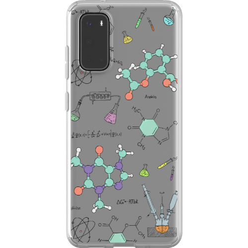 ChimiFlexi - Cover per smartphone flessibile - Chimica/Trasparente (iPhone + Samsung S9-S23)