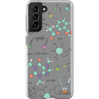 ChimiFlexi - Cover per smartphone flessibile - Chimica/Trasparente (iPhone + Samsung S9-S23)