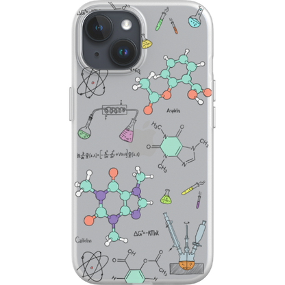 ChimiFlexi - Cover per smartphone flessibile - Chimica/Trasparente (iPhone + Samsung S9-S23)