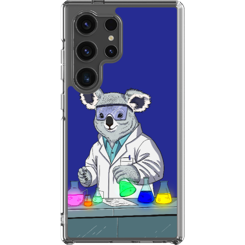 CHIMISafe - Custodia protettiva per Galaxy S24 - Koala (blu)