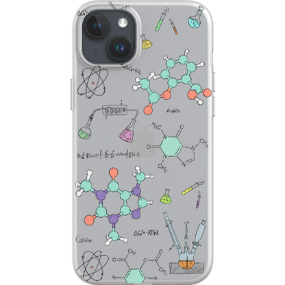 ChimiFlexi - Cover per smartphone flessibile - Chimica/Trasparente (iPhone + Samsung S9-S23)