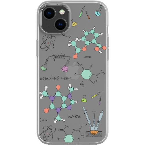 ChimiFlexi - Cover per smartphone flessibile - Chimica/Trasparente (iPhone + Samsung S9-S23)