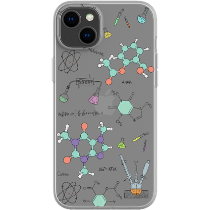 ChimiFlexi - Cover per smartphone flessibile - Chimica/Trasparente (iPhone + Samsung S9-S23)